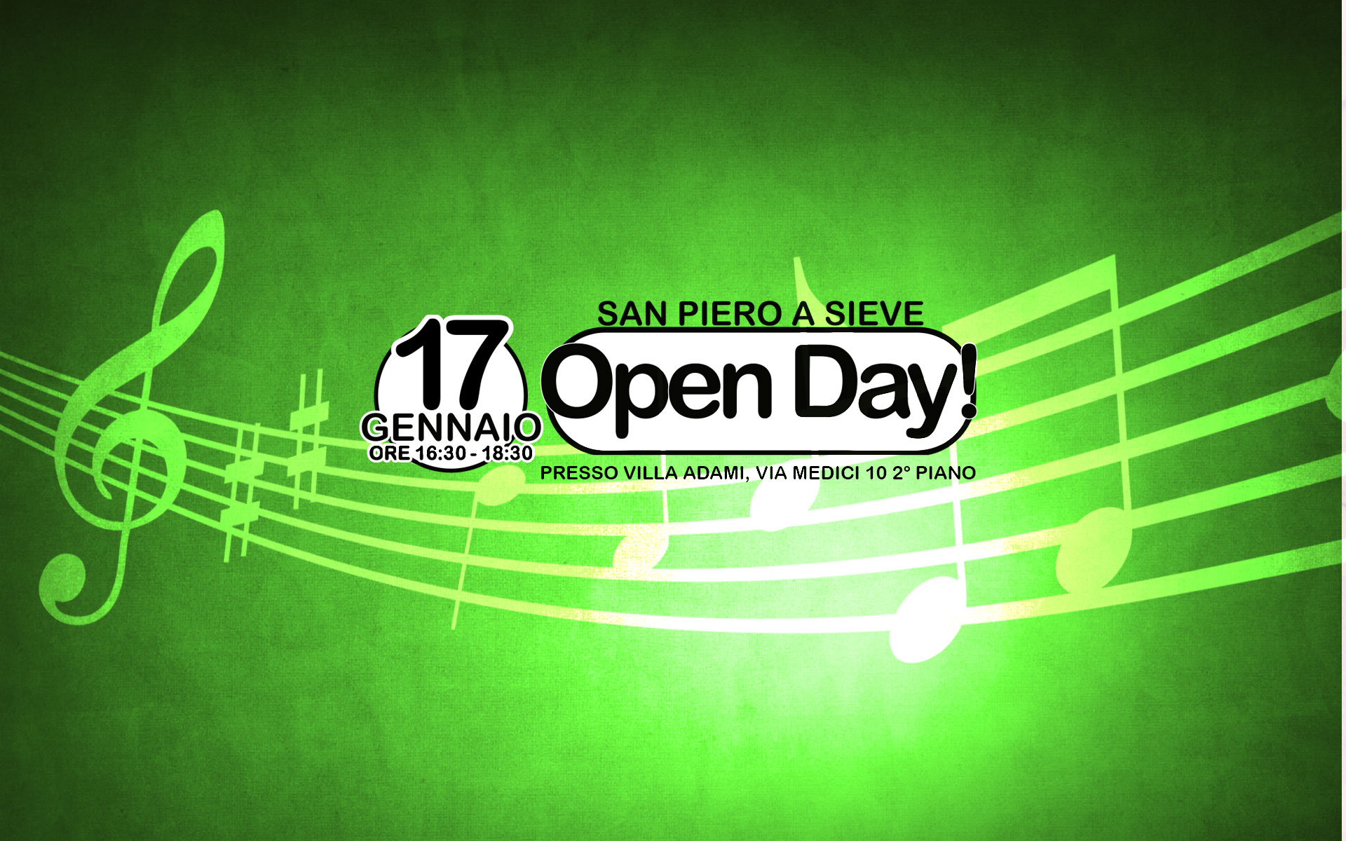 Scuola di Musica San Piero a Sieve Open Day 17 Gennaio