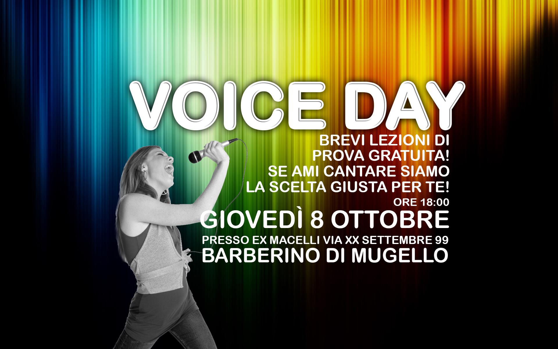 Voice Day Barberino di Mugello 8 Ottobre ore 18