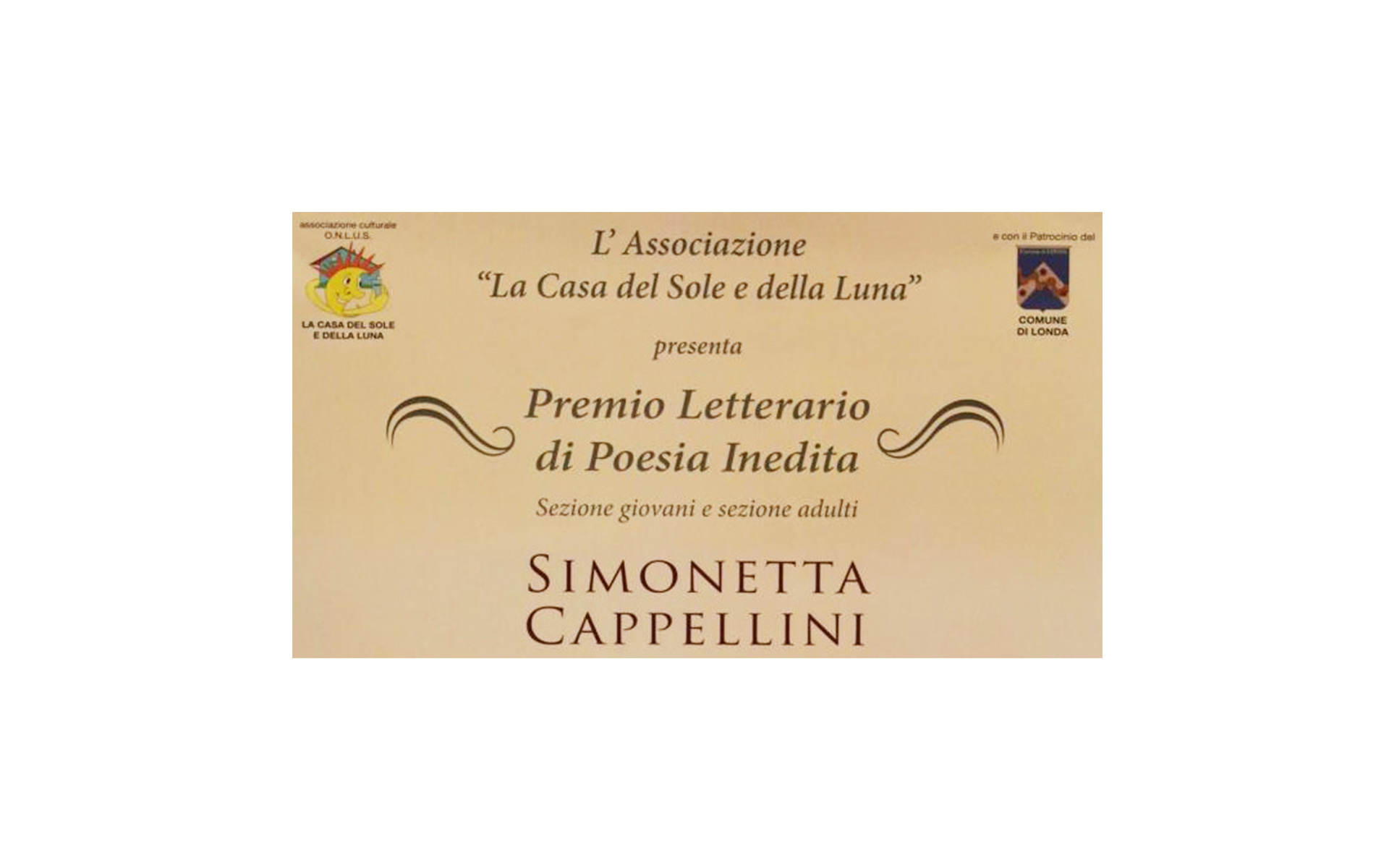 Domenica 4 Ottobre – Premio letterario Simonetta Cappellini