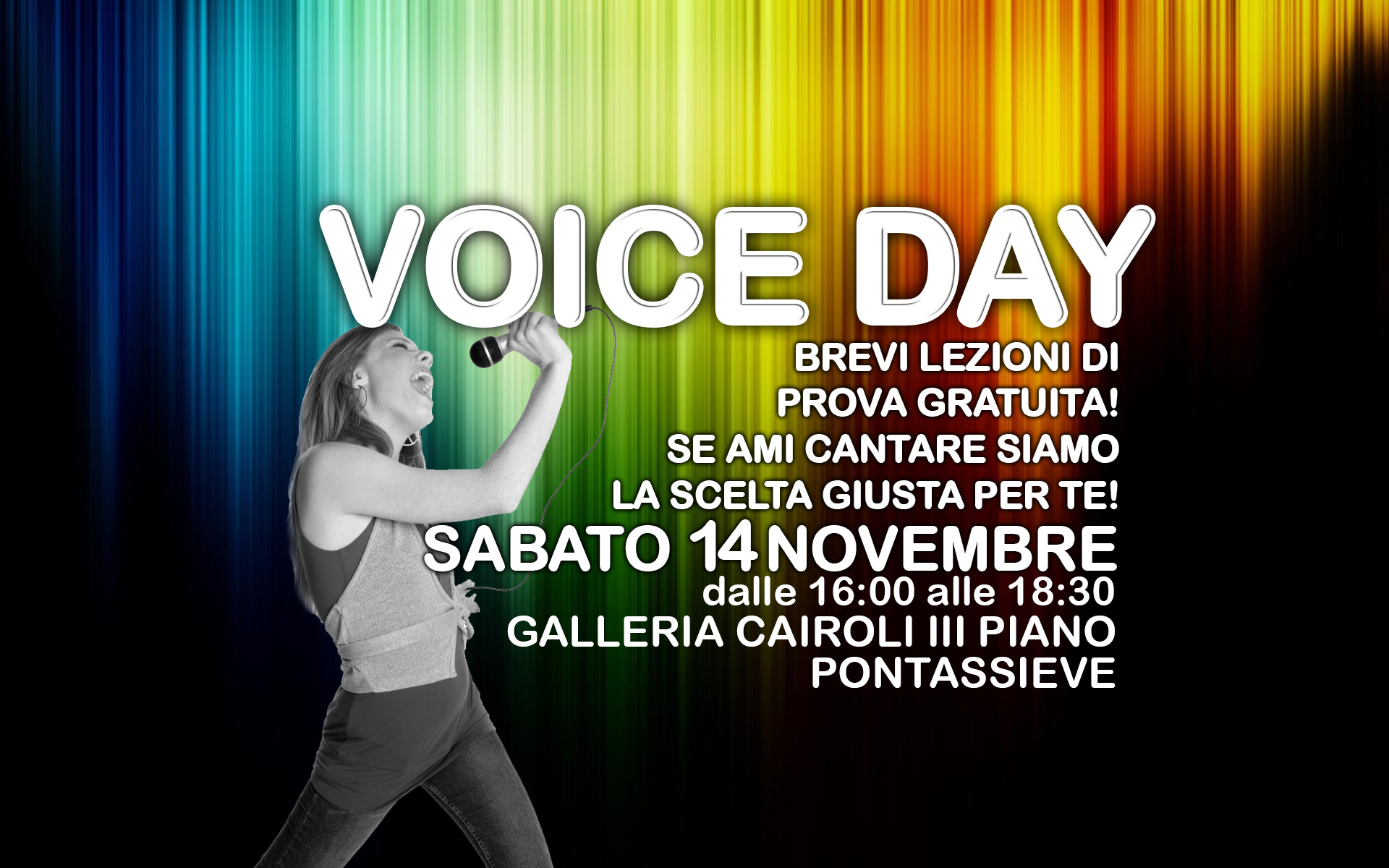 Voice Day Pontassieve 14 Novembre dalle 16 alle 18:30