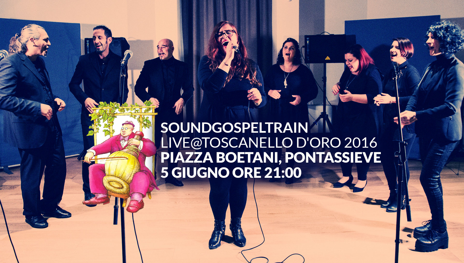 SoundGospelTrain in concerto al Toscanello d'Oro 5 Giugno 2016 ore 21