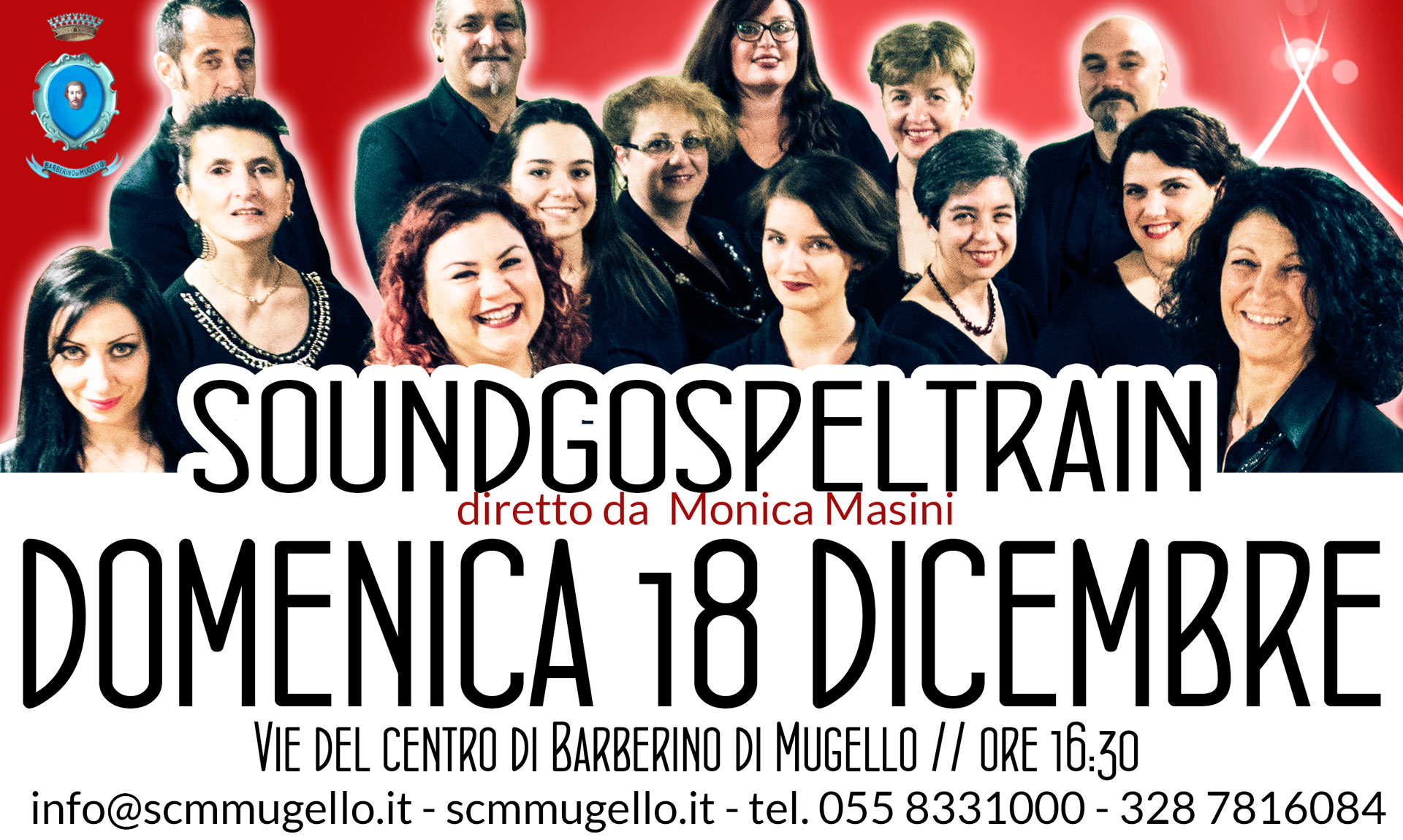 Sound Gospel Train live a Natale in Corso Barberino di Mugello 18 Dicembre ore 16:30