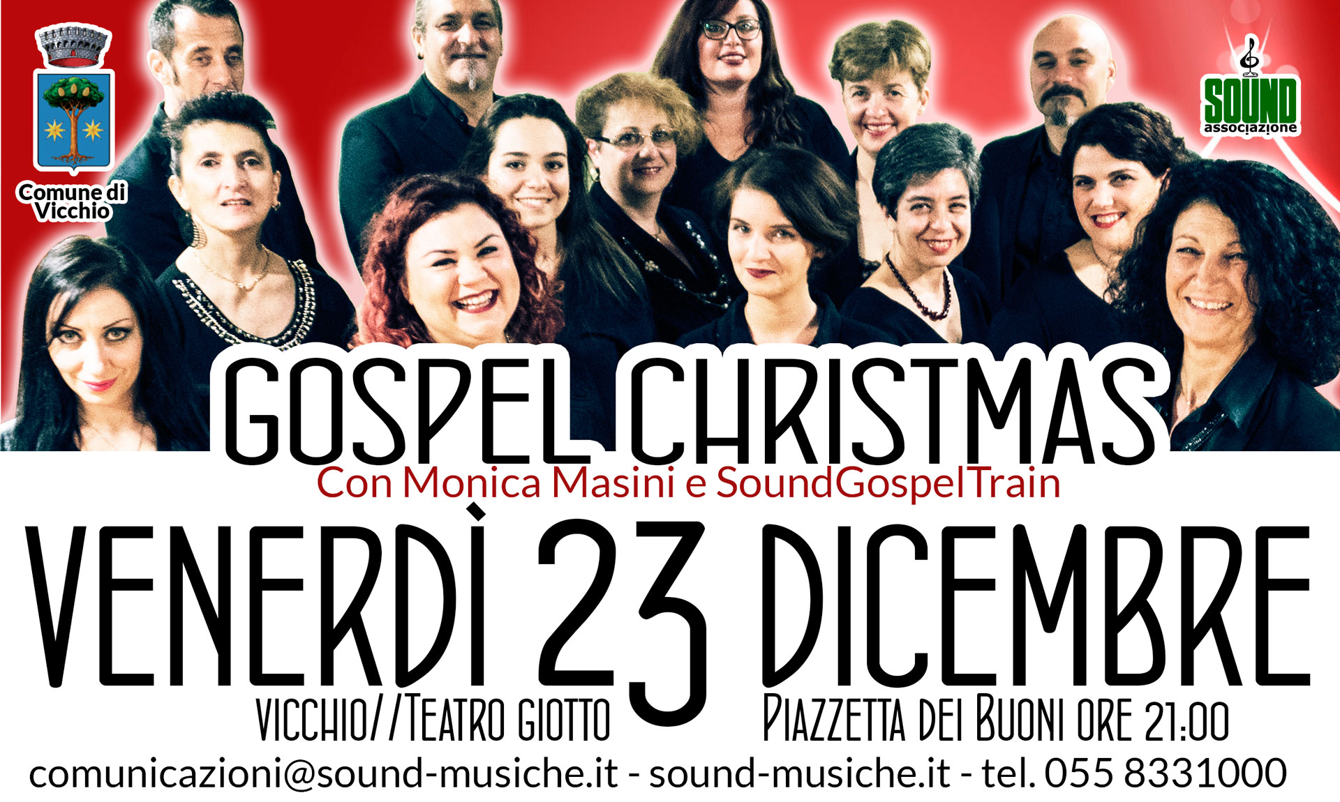 Christmas Gospel Teatro Giotto Vicchio 23 Dicembre ore 21