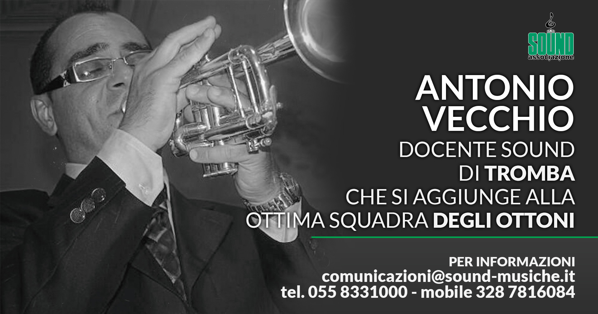 Antonio Vecchio nuovo docente di tromba Sound