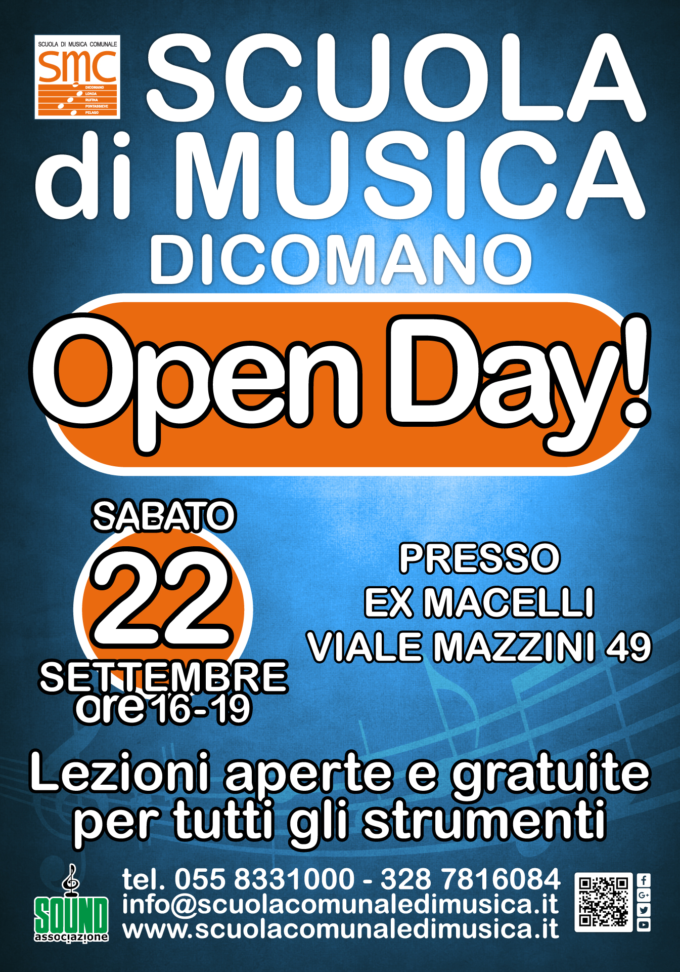 OPEN DAY SCUOLA DI MUSICA! 22 Settembre Dicomano