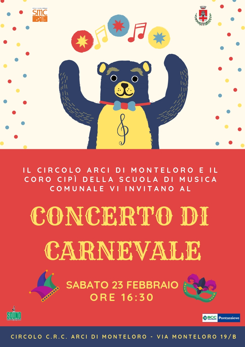Coro Cipì al Carnevale al Circolo di Monteloro 23 Febbraio 2019