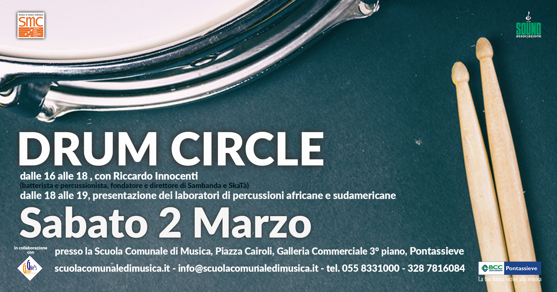 Drum Circle Sabato 2 Marzo 2019