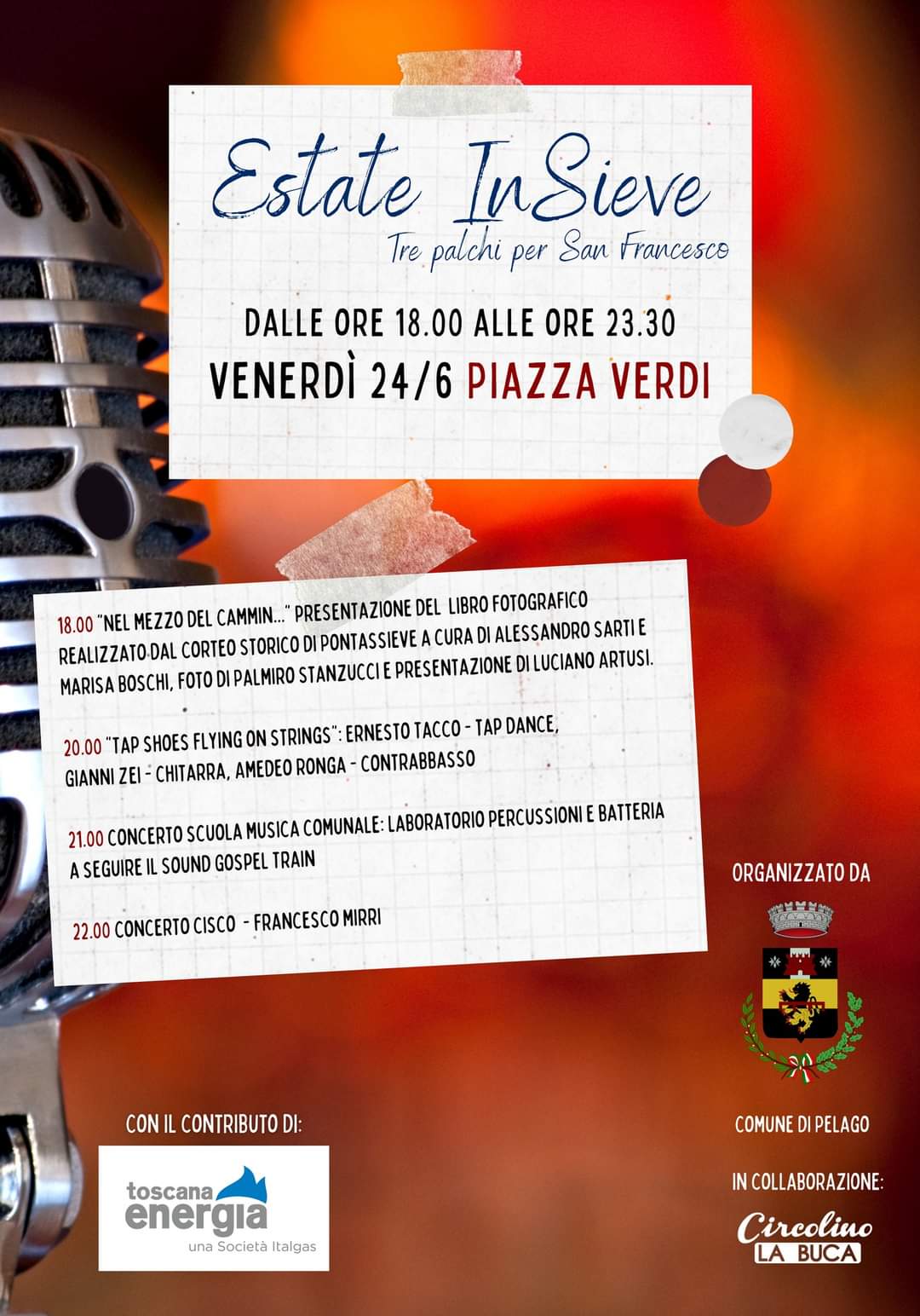 Laboratorio percussioni e batteria e Sound Gospel Train live piazza Verdi San Francesco