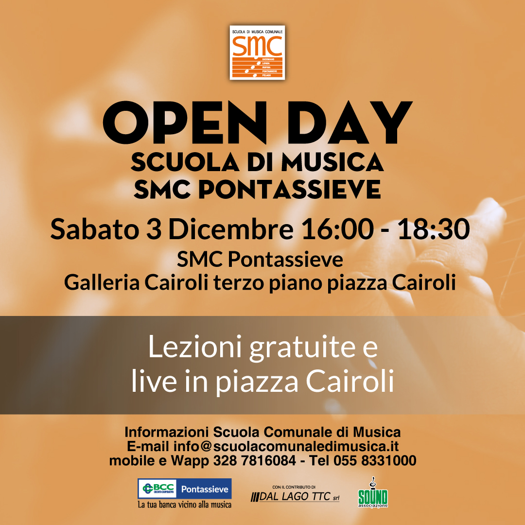Open day SMC Pontassieve 3 Dicembre